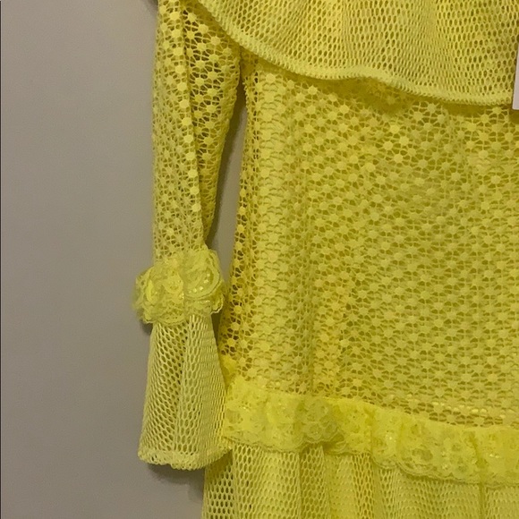 Yellow off shoulder dress - Picture 9 of 11
